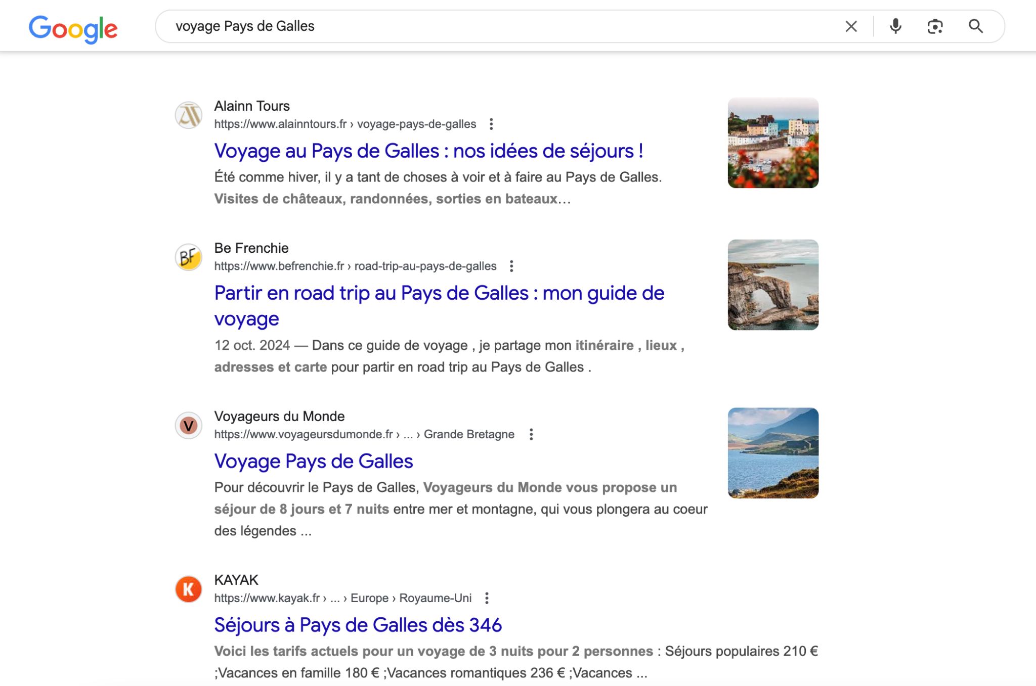 Alain Tours positionnée dans la SERP grâce à l'intégration du SEO dans son plan de communication