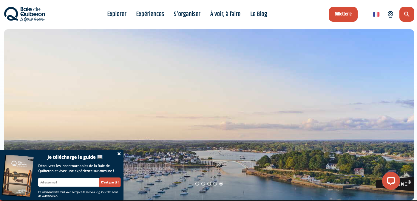 L'office de tourisme de la Baie de Quiberon a bien intégré la collecte de data à son plan de communication !